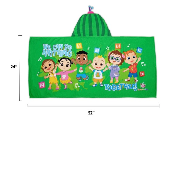 Swim New Kids Bath Beach Hooded Towel Green